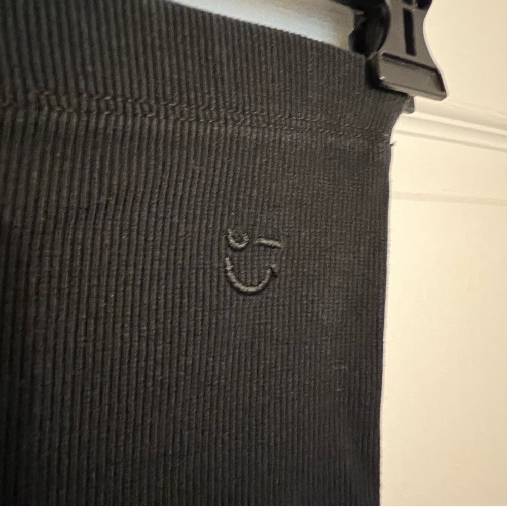 NORDSTROM Luxe Thick Heavy Black Leggings Ribbed - Picture 7 of 7